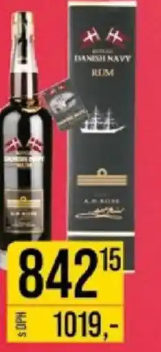 Jip A.H. RIISE rum 40% Danish navy nabídka