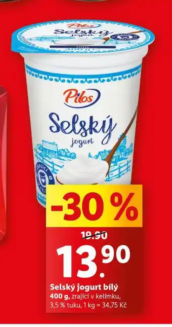 Lidl Selský jogurt bílý nabídka