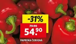 Lidl Paprika červená nabídka