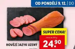 Lidl Hovězí jazyk uzený nabídka