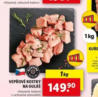 Lidl Vepřové kostky na guláš nabídka