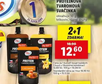 Lidl Proteinová tvarohová svačinka nabídka