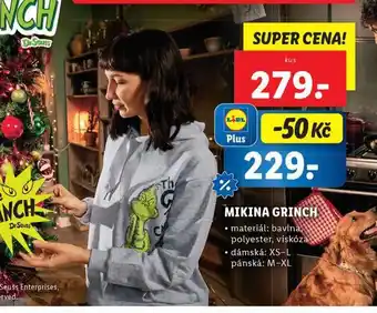 Lidl Mikina grinch nabídka