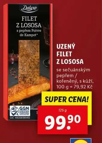 Lidl Uzený filet z lososa nabídka