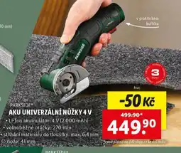 Lidl Aku univerzální nůžky 4v nabídka