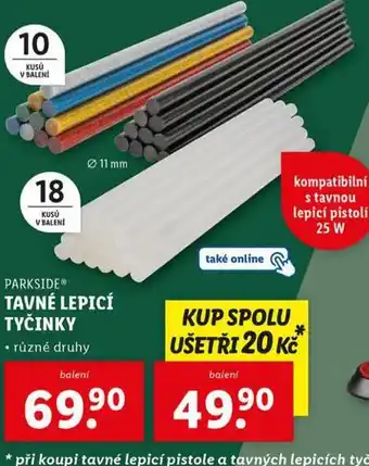 Lidl Tavné lepicí tyčinky nabídka