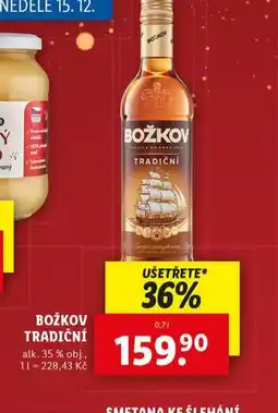 Lidl Božkov tradiční nabídka