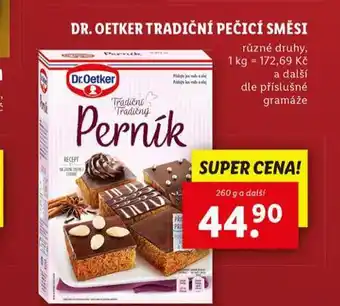 Lidl Dr. oetker tradiční pečící směsi nabídka