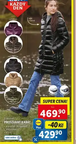 Lidl Prošívaný kabát nabídka
