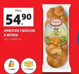 Lidl Vánočka s máslem a medem nabídka