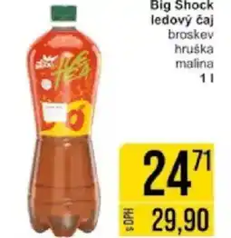 Jip Big Shock ledový čaj broskev hruška malina nabídka