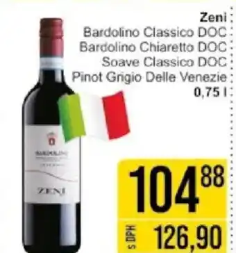 Jip ZENI Bardolino Classico DOC Bardolino Chiaretto DOC Soave Classico DOC Pinot Grigio Delle Venezie nabídka