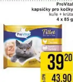 Jip PREVITAL kapsičky pro kočky kuře + krúta nabídka