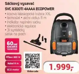Planeo Elektro Sáčkový vysavač SVC 8300TI 4AAAA ECOPOWER nabídka