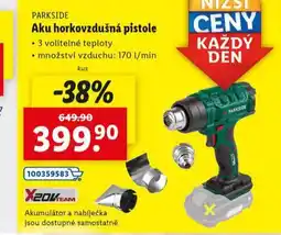 Lidl Aku horkovzdušná pistole nabídka