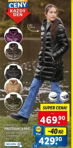 Lidl Prošívaný kabát nabídka