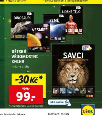 Lidl Dětská vědomostní kniha nabídka