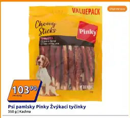 Action Psí pamlsky Pinky Žvýkací tyčinky nabídka