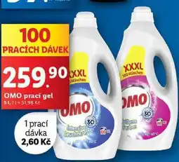 Lidl OMO prací gel, 5 l/100 PD nabídka