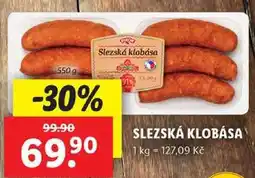 Lidl SLEZSKÁ KLOBÁSA, 550 g nabídka