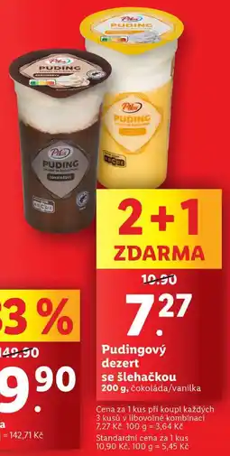 Lidl Pudingový dezert se šlehačkou, 200 g nabídka