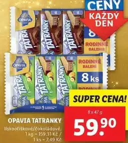 Lidl OPAVIA TATRANKY, 8x 47 g nabídka
