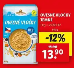 Lidl OVESNÉ VLOČKY JEMNÉ, 500 g nabídka
