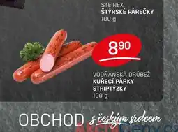 Flop KUŘECÍ PÁRKY STRIPTÝZKY 100 g nabídka