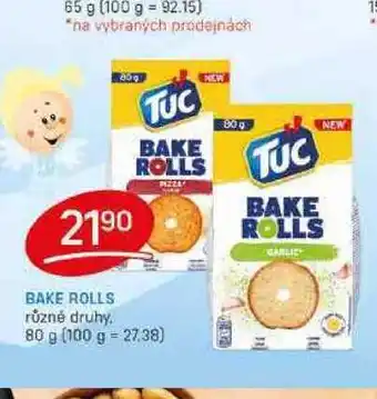Flop BAKE ROLLS různé druhy 80 g nabídka