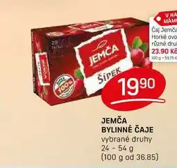 Flop JEMČA BYLINNÉ ČAJE vybrané druhy 24-54 g nabídka