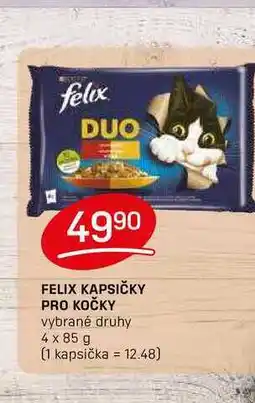 Flop FELIX KAPSIČKY PRO KOČKY vybrané druhy 4 x 85 g nabídka