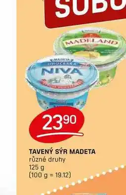 Flop TAVENÝ SÝR MADETA různé druhy 125 g nabídka