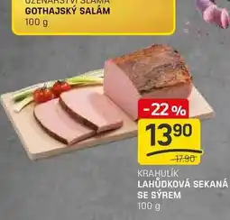 Flop LAHŮDKOVÁ SEKANÁ SE SÝREM 100 g nabídka