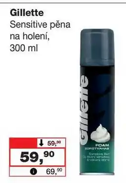 Barvy a laky drogerie Gillette Sensitive pěna na holení, 300 ml nabídka