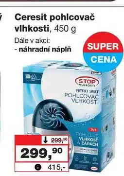 Barvy a laky drogerie Ceresit pohlcovač vlhkosti, 450 g nabídka