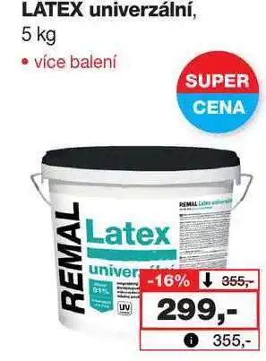 Barvy a laky drogerie LATEX univerzální, 5 kg nabídka