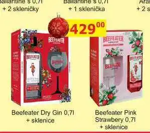 BENE Nápoje Beefeater Dry Gin 0,7l + sklenice nabídka