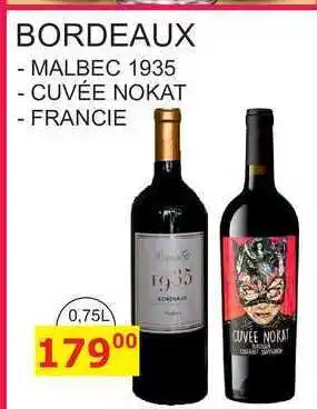 BENE Nápoje BORDEAUX MALBEC 1935 0,75L nabídka