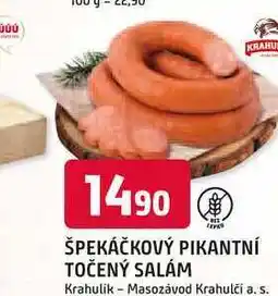 Trefa ŠPEKÁČKOVÝ PIKANTNÍ TOČENÝ SALÁM 100g nabídka
