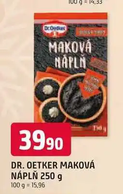 Trefa DR. OETKER MAKOVÁ NÁPLŇ 250 g nabídka