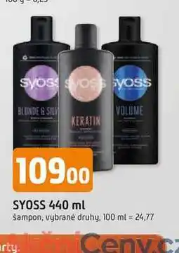 Trefa Syoss Šampon 440ml, vybrané druhy nabídka
