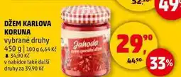 Penny Market DŽEM KARLOVA KORUNA vybrané druhy, 450 g nabídka