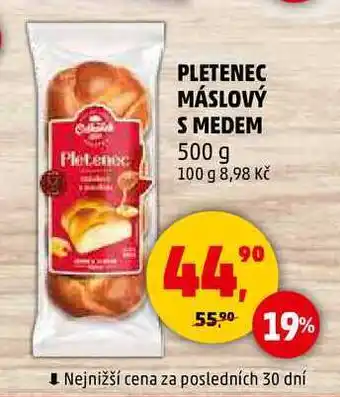 Penny Market PLETENEC MÁSLOVÝ S MEDEM, 500 g nabídka