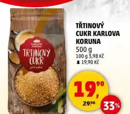 Penny Market TŘTINOVÝ CUKR KARLOVA KORUNA, 500 g nabídka