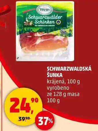 Penny Market SCHWARZWALDSKÁ ŠUNKA krájená, 100 g nabídka