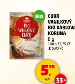 Penny Market CUKR VANILKOVÝ BIO KARLOVA KORUNA, 8 g nabídka