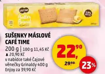 Penny Market SUŠENKY MÁSLOVÉ CAFÉ TIME, 200 g nabídka