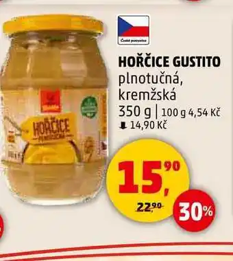 Penny Market HOŘČICE GUSTITO plnotučná, kremžská, 350 g nabídka