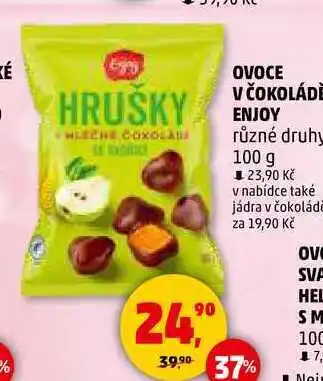 Penny Market OVOCE V ČOKOLÁDĚ ENJOY různé druhy, 100 g nabídka