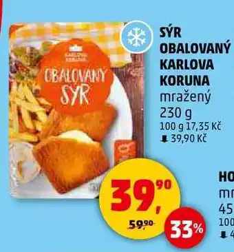 Penny Market SÝR OBALOVANÝ KARLOVA KORUNA mražený, 230 g nabídka